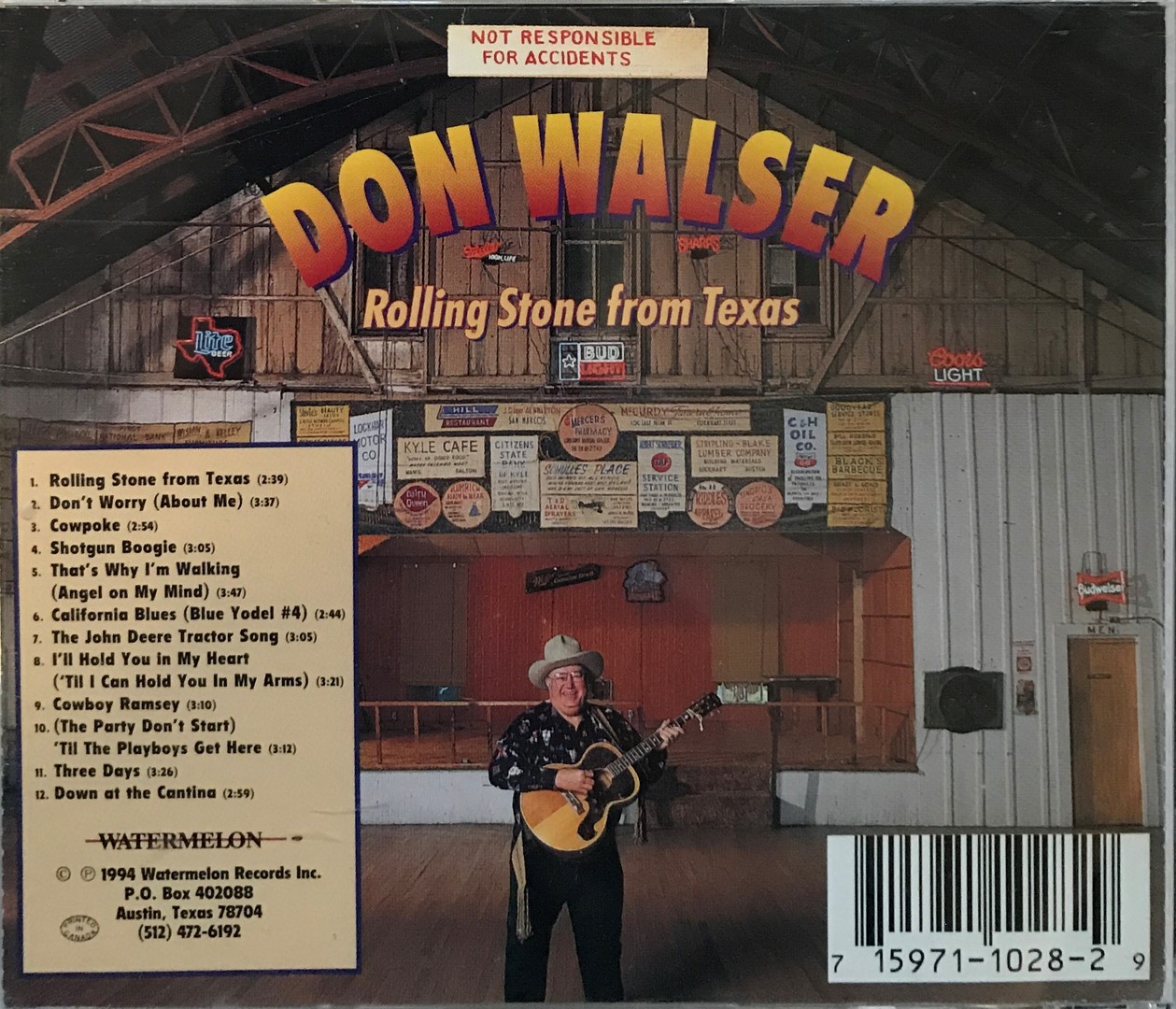 Don Walser Rolling Stone From Texas
